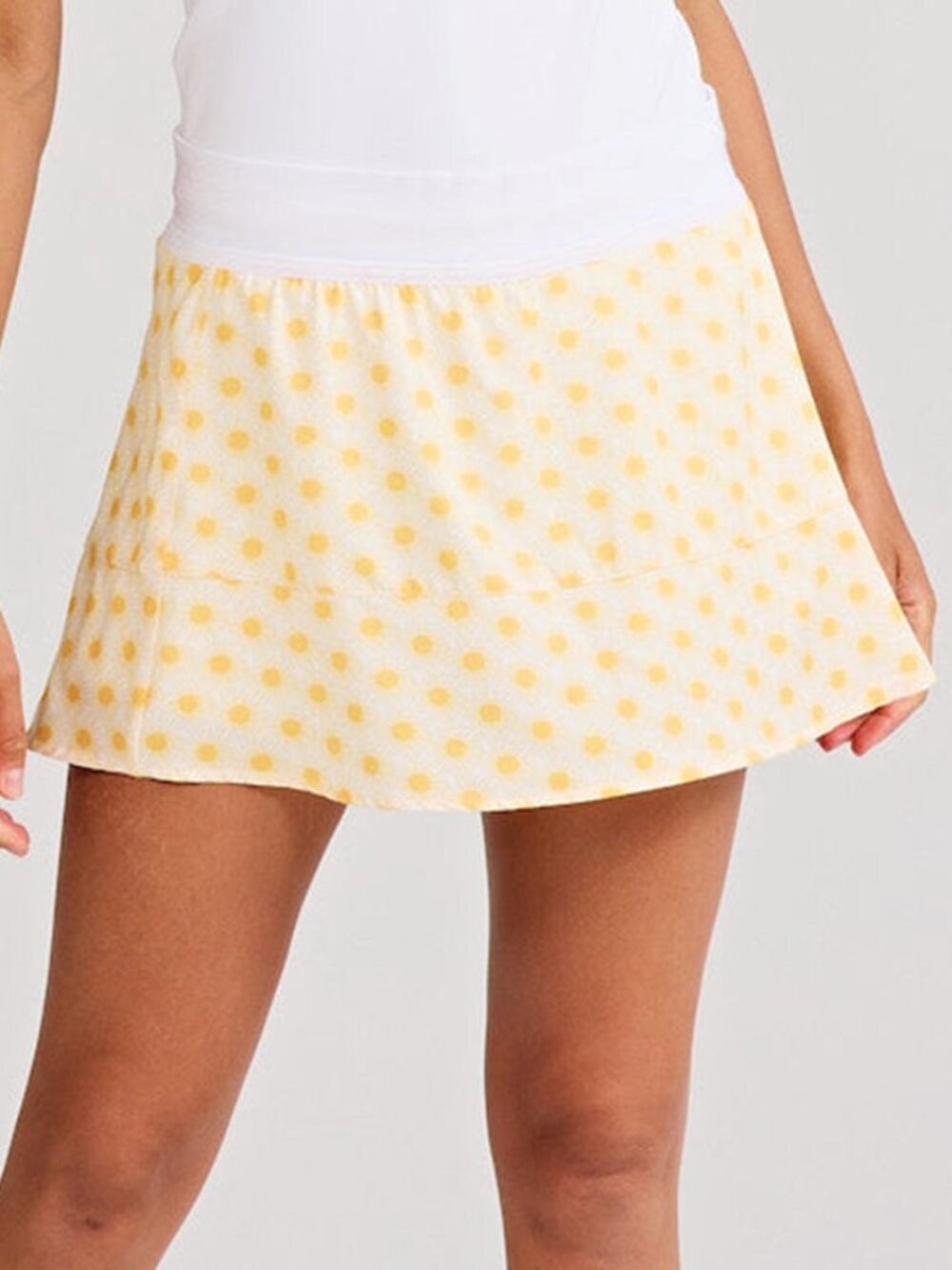 tasc Performance Yellow Sunburst Print Athletic Skort